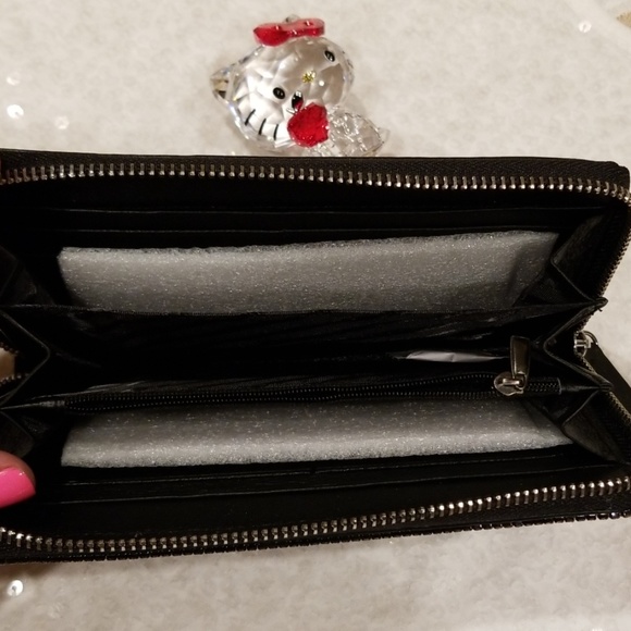 Brand New Crystal Glitter Zip Around Wallet - Picture 5 of 7